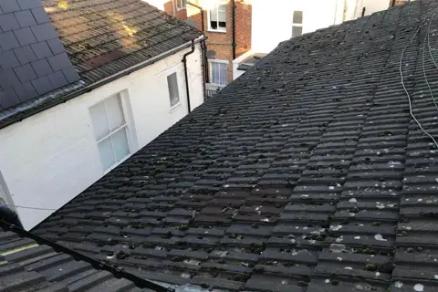 Fulham pitched roof before conversion to a terrace