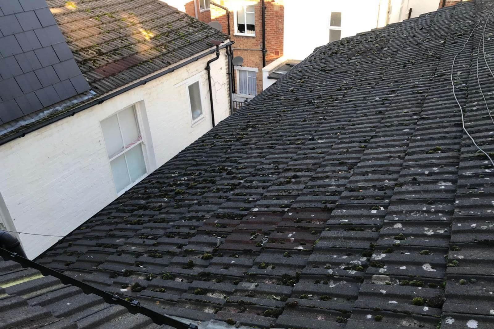 Fulham pitched roof before conversion to a terrace