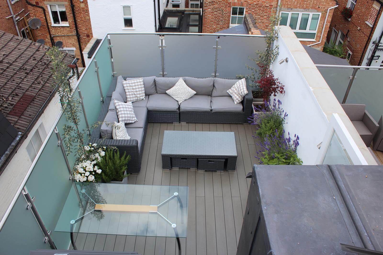 Full-height door access onto the Fulham roof terrace