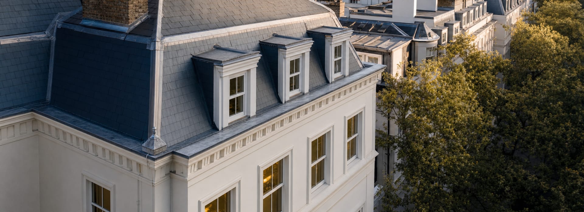 Residential roof refurbishment within a dense London setting
