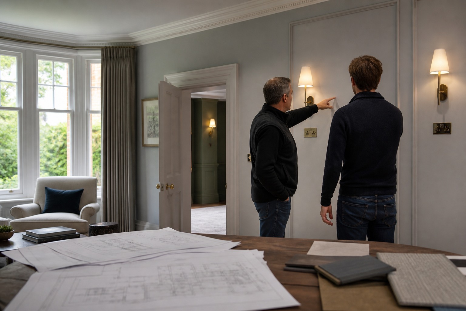 Electrical layout reviewed against room design information