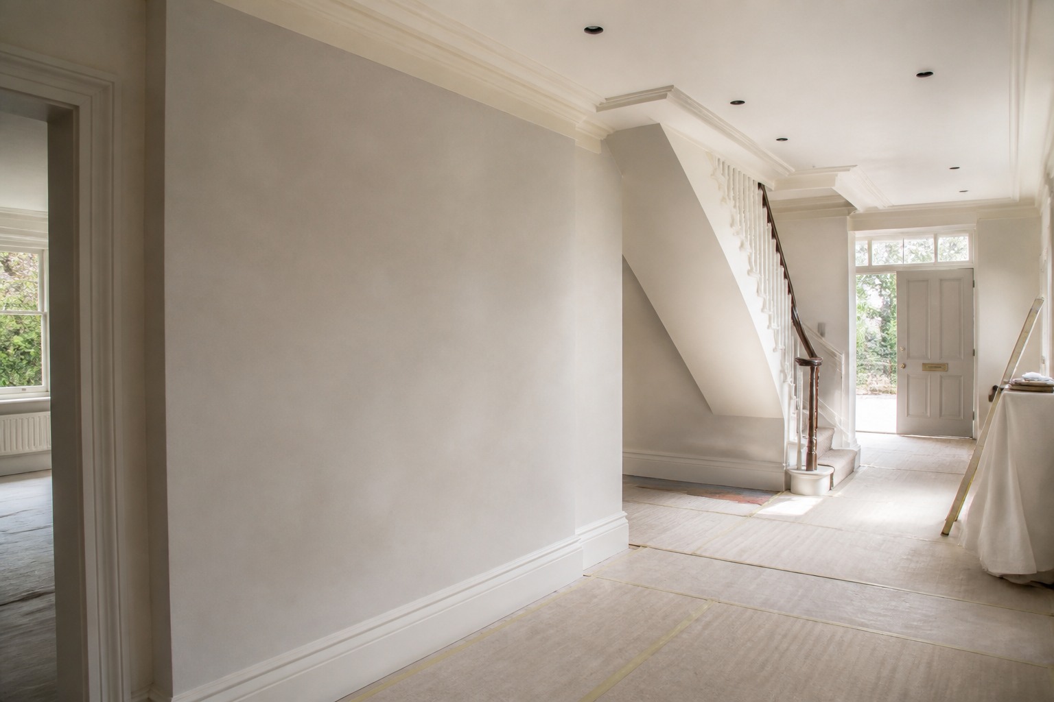 Making good after electrical and plumbing access before decoration