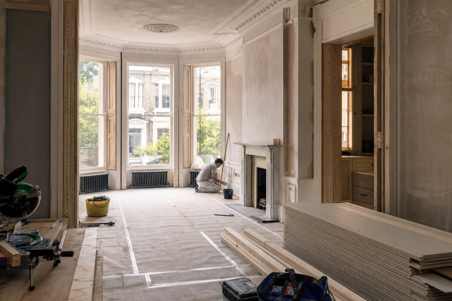 Private residential refurbishment in a period London home