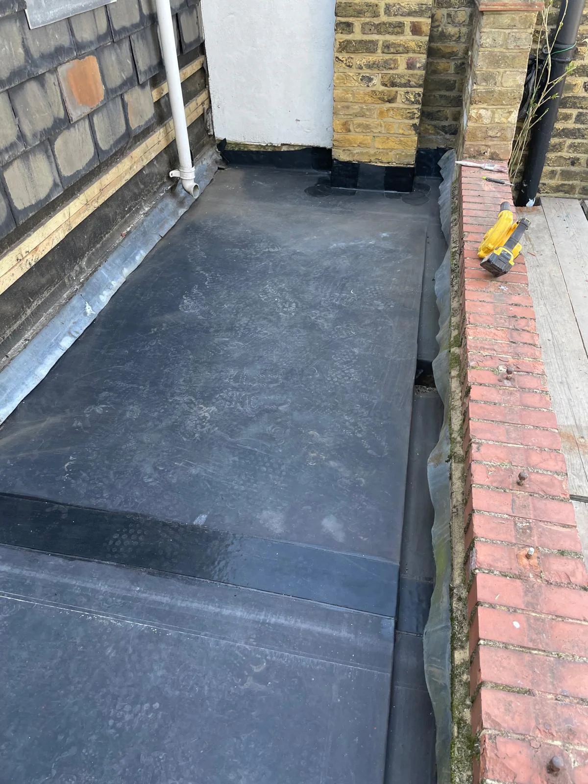 EPDM junction at the rebuilt SW8 porch roof